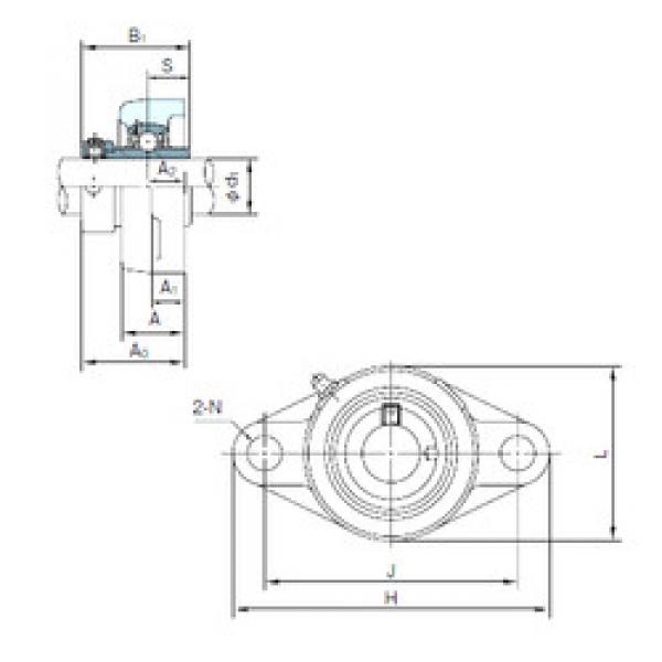 Bearing housed units UGFL205 NACHI #1 image