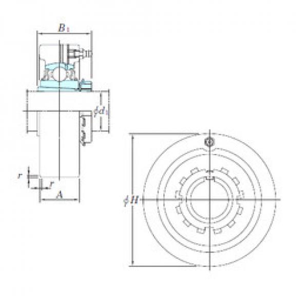 Bearing housed units UKC210 KOYO #1 image