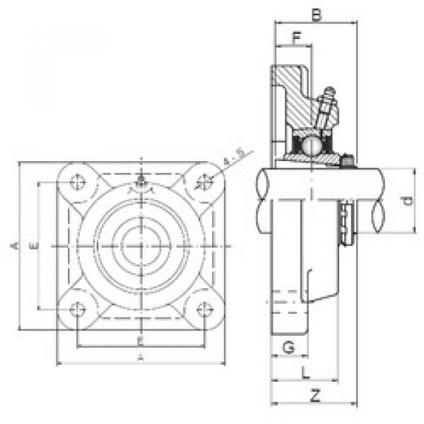 Bearing housed units UKF211 ISO #1 image