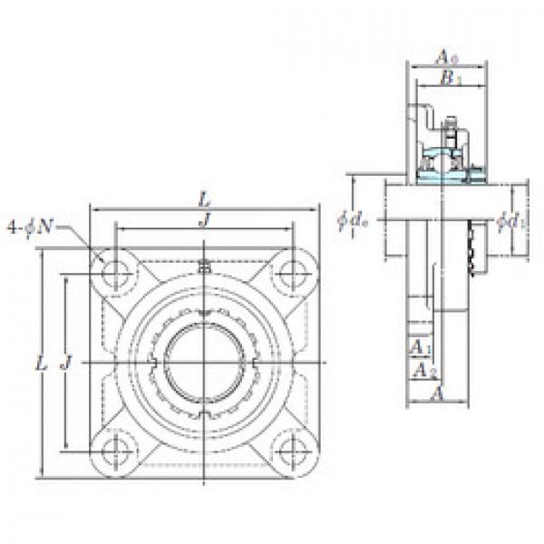 Bearing housed units UKF206 KOYO #1 image