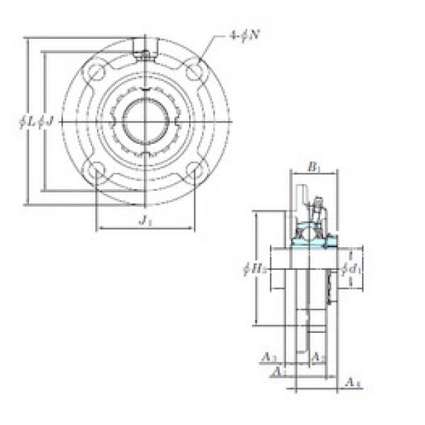 Bearing housed units UKFC206 KOYO #1 image