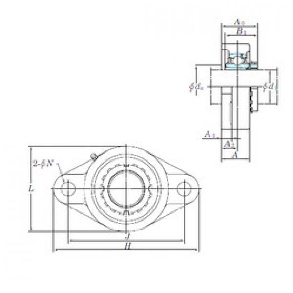 Bearing housed units UKFL208 KOYO #1 image