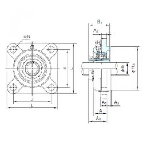 Bearing housed units UKFS309+H2309 NACHI #1 image