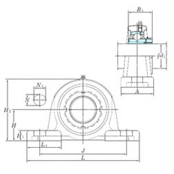 Bearing housed units UKP218 KOYO #1 image