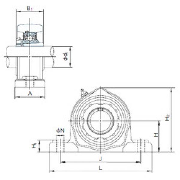 Bearing housed units UKPK210+H2310 NACHI #1 image