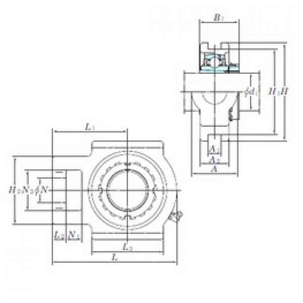 Bearing housed units UKT206 KOYO #1 image