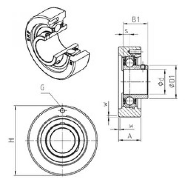 Bearing housed units USC201 SNR #1 image