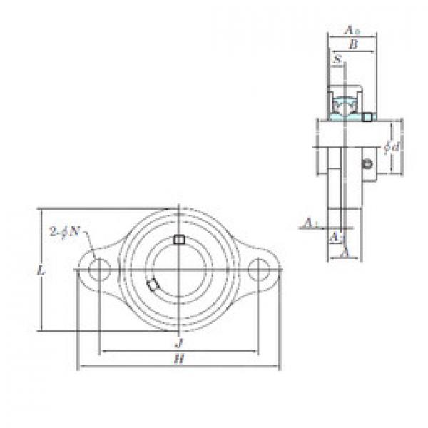 Bearing housed units USFL003S6 KOYO #1 image