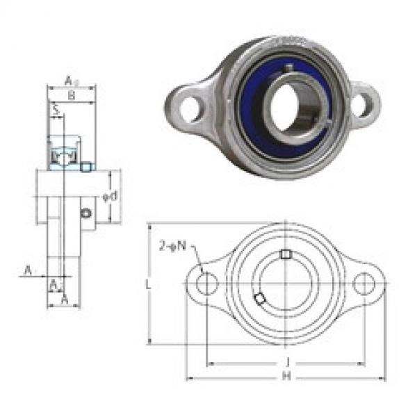 Bearing housed units USFL001S6 FYH #1 image