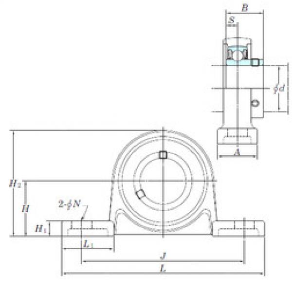 Bearing housed units USP002S6 KOYO #1 image