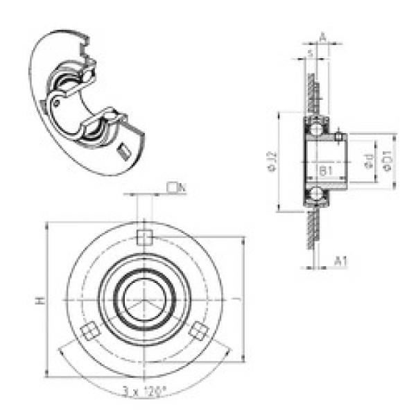 Bearing housed units USPF205 SNR #1 image