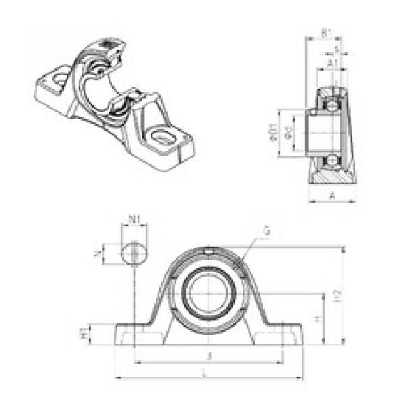 Bearing housed units USPLE206 SNR #1 image