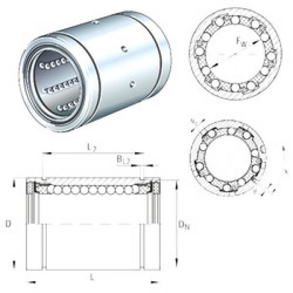 linear bearing shaft KB50-PP-AS INA #1 image