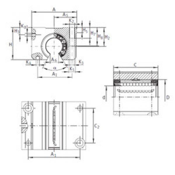 linear bearing shaft KGNO 12 C-PP-AS INA #1 image