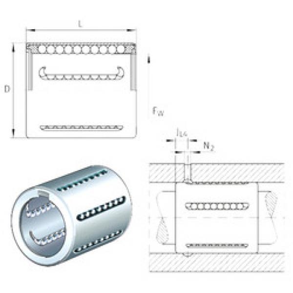 linear bearing shaft KH08 INA #1 image