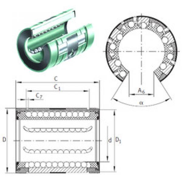 linear bearing shaft KNO 12 B-PP INA #1 image