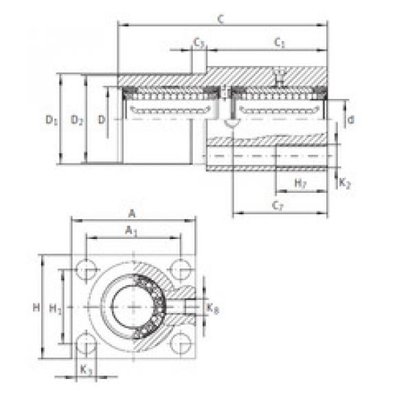 linear bearing shaft KTFN 16 C-PP-AS INA #1 image