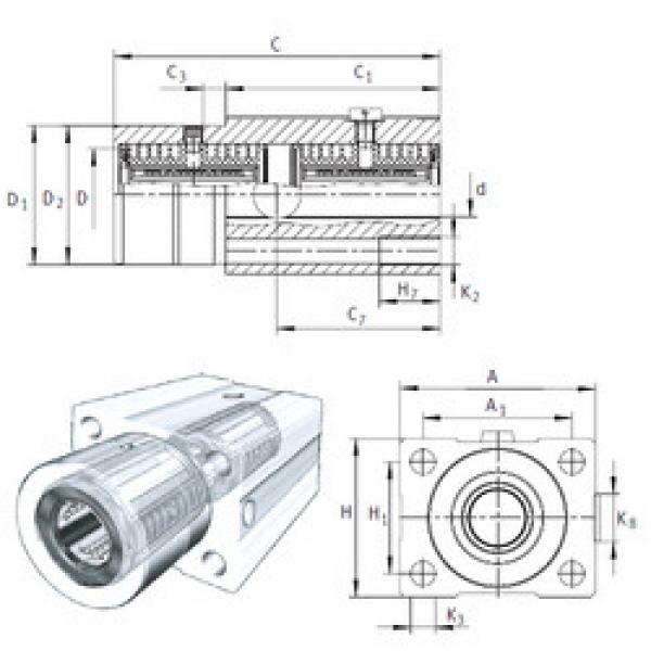 linear bearing shaft KTFS12-PP-AS INA #1 image