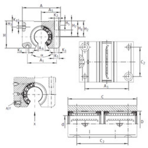 linear bearing shaft KTNOS 12 C-PP-AS INA #1 image