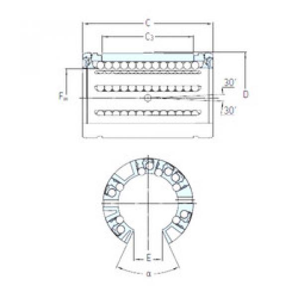 linear bearing shaft LBCF 12 A-2LS SKF #1 image