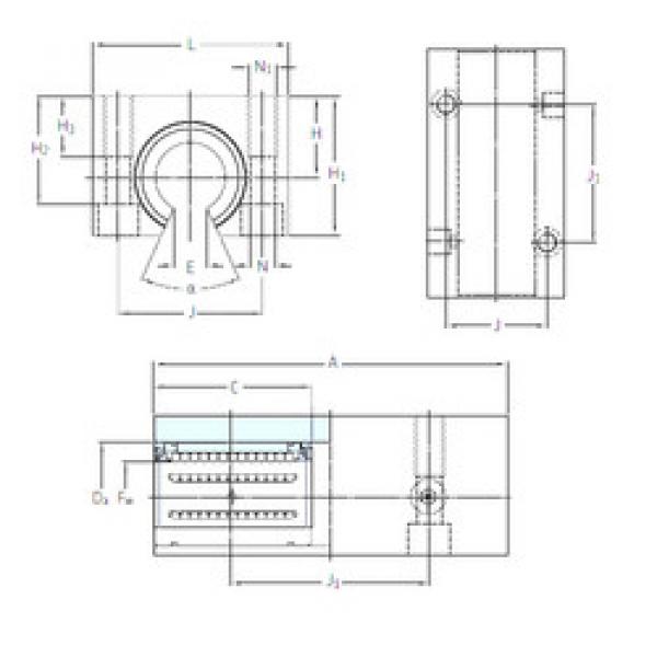 linear bearing shaft LTCF 12-2LS SKF #1 image