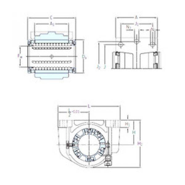 linear bearing shaft LUCE 25-2LS SKF #1 image