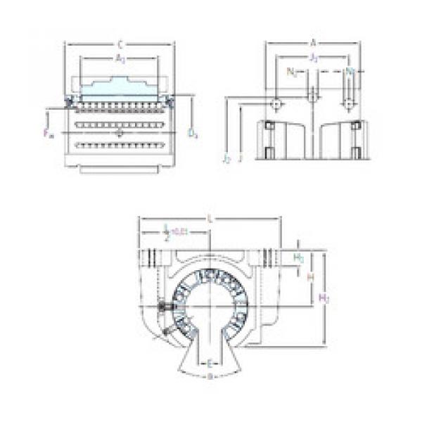 linear bearing shaft LUCF 20 SKF #1 image