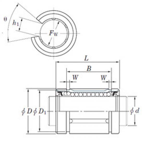 linear bearing shaft SDE12OP KOYO #1 image