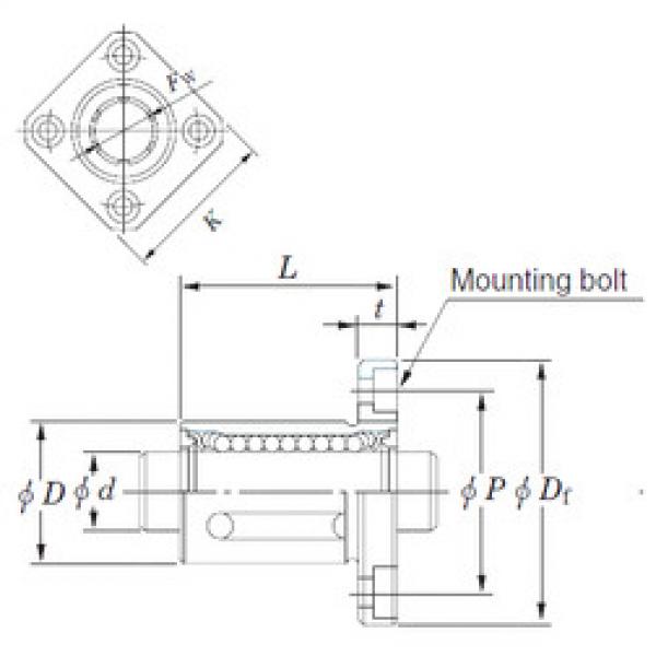 linear bearing shaft SDMK10MG KOYO #1 image