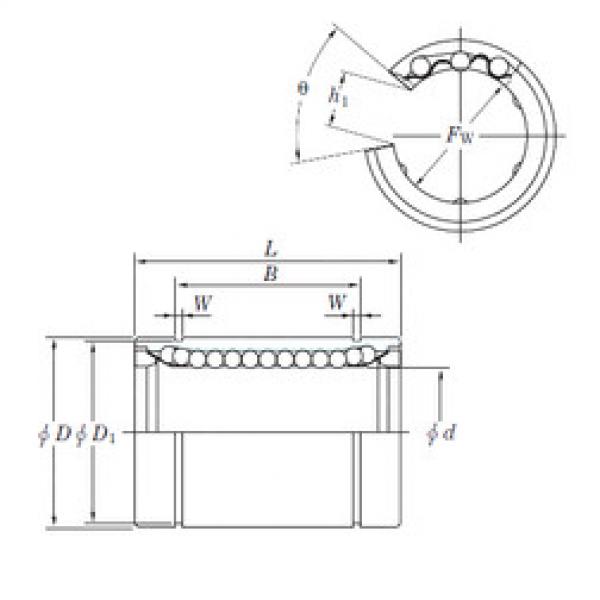 linear bearing shaft SESDM20 OP KOYO #1 image