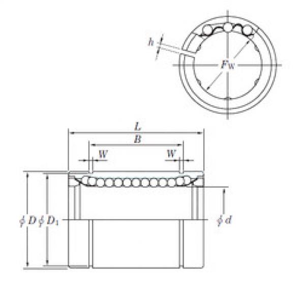 linear bearing shaft SESDM12 AJ KOYO #1 image