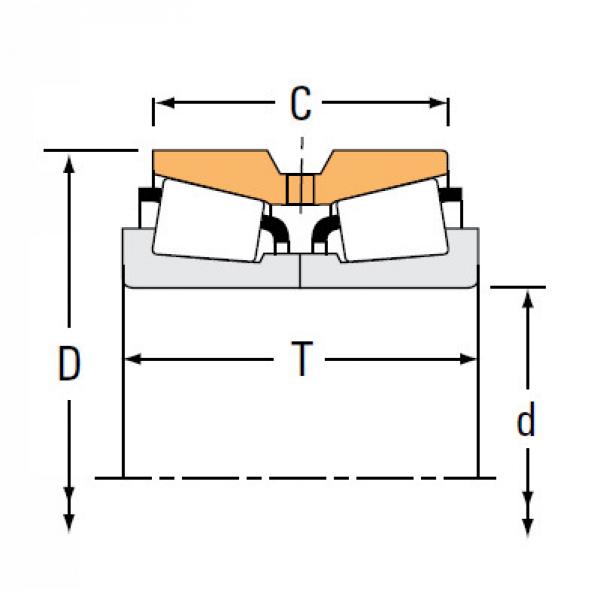 TNA Series Tapered Roller Bearings double-row NA17098 17245D #2 image