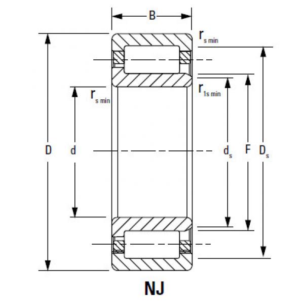 CYLINDRICAL BEARINGS ONE-ROW METRIC ISO SERIES NJ2222EMA #1 image