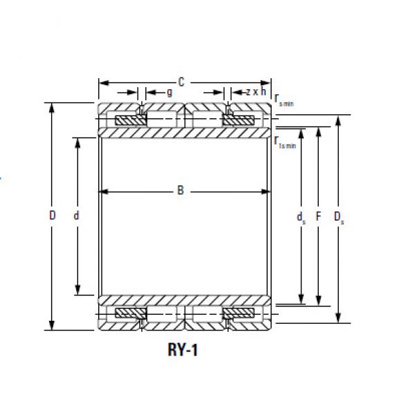 Four-Row Cylindrical Roller Bearings 480RX2303B RX-1 #1 image