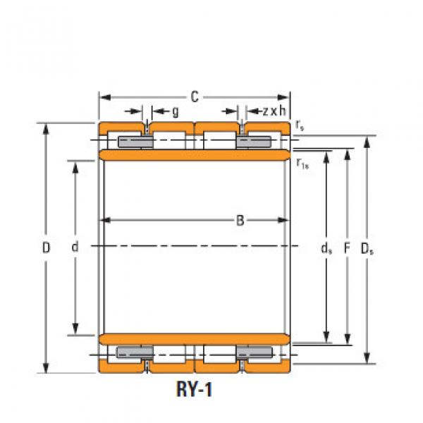 four row cylindrical roller Bearing assembly 390rX2088 #5 image