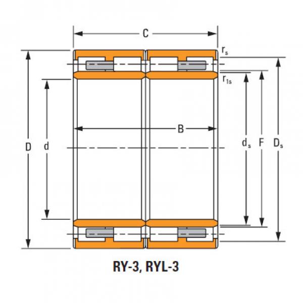 cylindrical roller bearing inner ring outer assembly 165ryl1451 #5 image