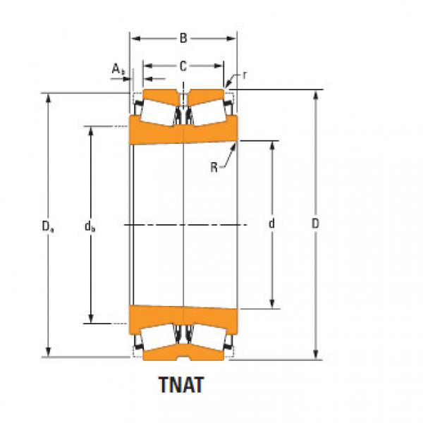 TdiT TnaT two-row tapered roller Bearings 74539Td 74856 #1 image