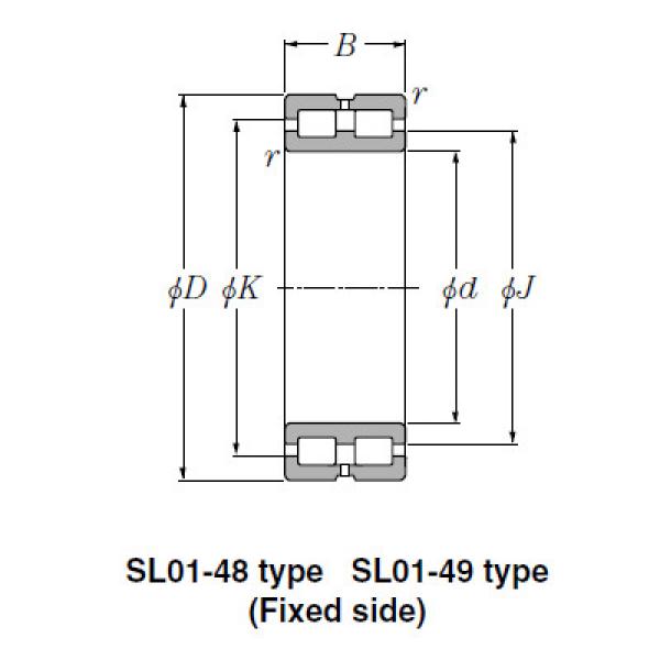 SL Type Cylindrical Roller Bearings NTN SL01-4848 #1 image