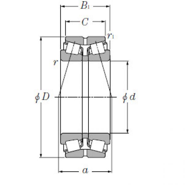 Double Row Tapered Roller Bearings NTN 323024 #1 image