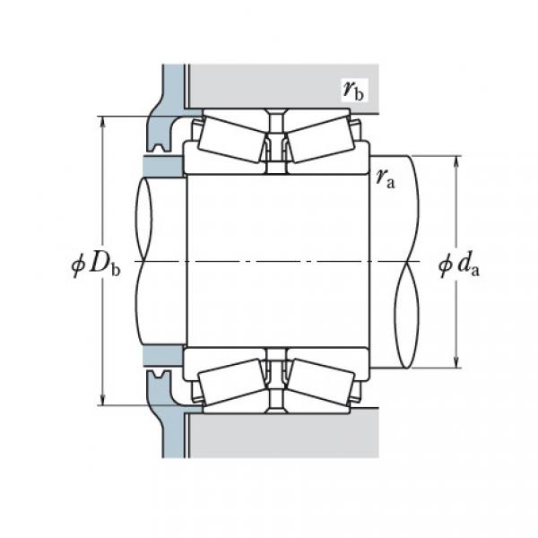 DOUBLE ROW TAPERED ROLLER BEARINGS NSK 1005KH1301+K #1 image