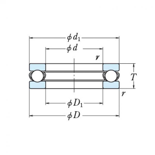 SINGLE-DIRECTION THRUST BEARINGS 51132X #1 image