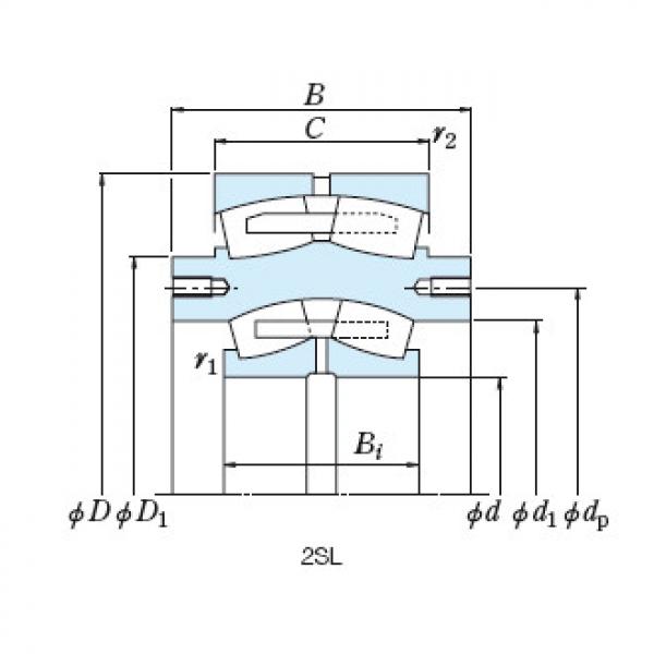 Roll Bearings for Mills NSK ZR22B-40 #2 image