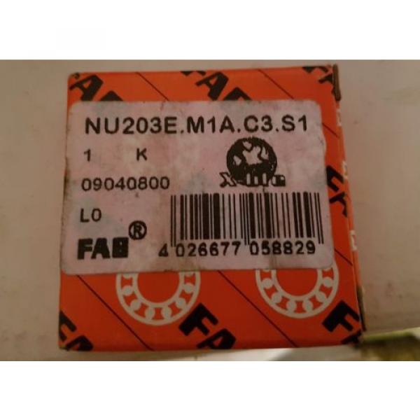 FAG Cylindrical Bearing NU203E M1A C3 #4 image