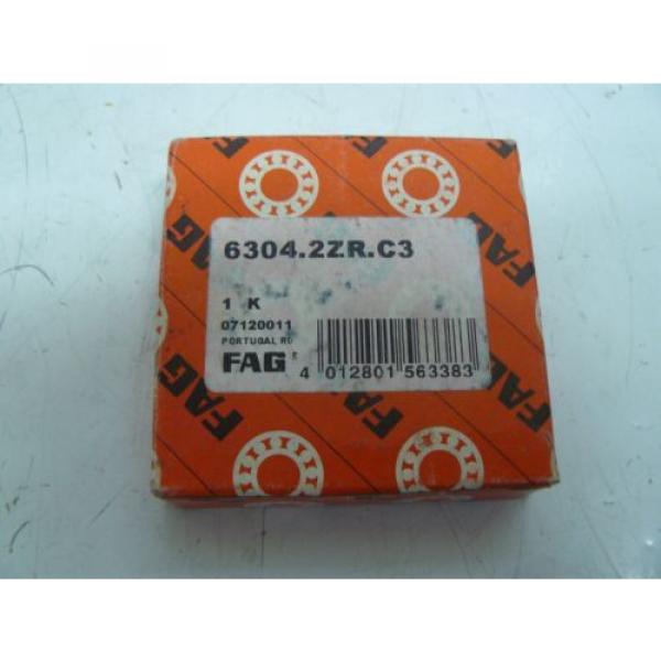 NEW FAG 6304.2ZR.C3 BALL BEARING SHIELDED DEEP GROOVE #3 image