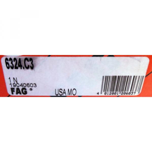 1 NEW FAG 6324.C3 SINGLE ROW BALL BEARING #5 image