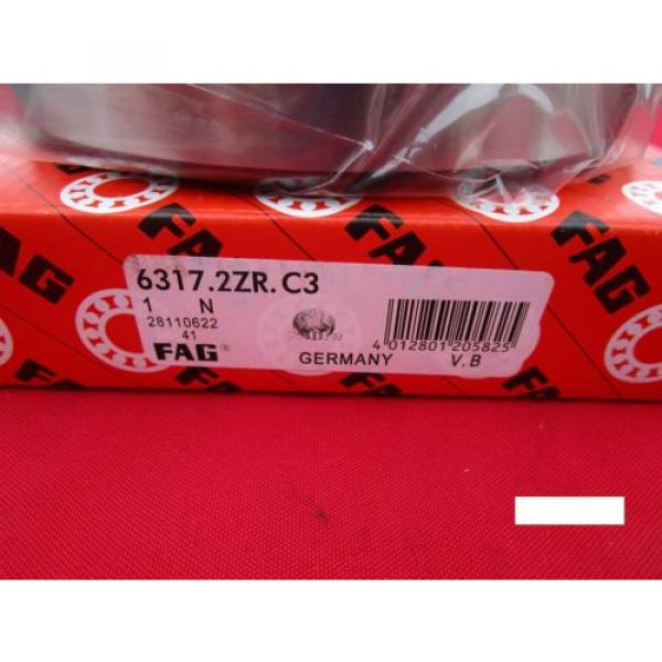 Fag 6317 2ZR C3, Single Row Ball Bearing(=2 SKF, NSK ,NTN,Timken/Fafnir 317 KDD) #2 image