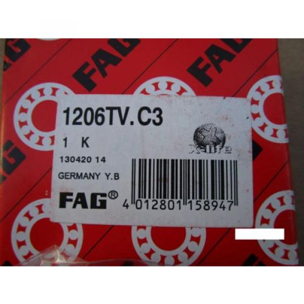 Fag 1206-TV-C3 Double Row Self-Aligning Bearing (=2 SKF, NSK ,SNR,KOYO, MRC) #2 image