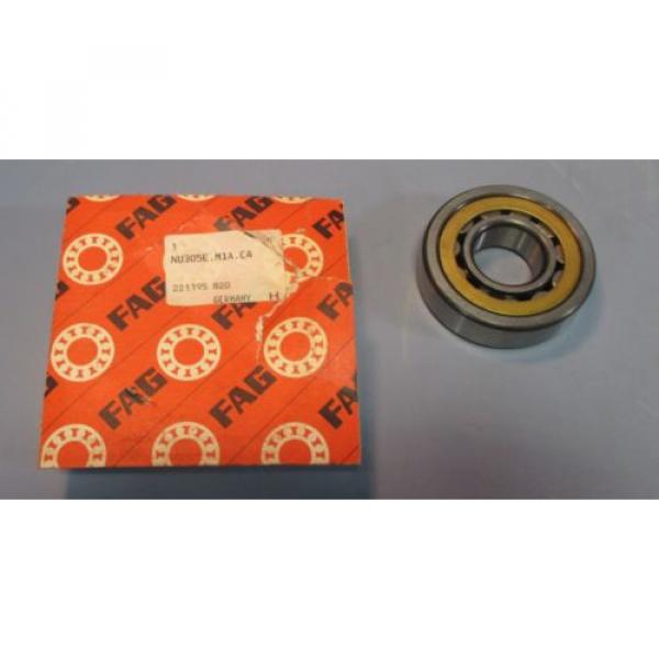 FAG NU305E.M1A.C4 Inner Race Roller Bearing 62mm OD, 25mm ID, 17mm Width NIB #1 image