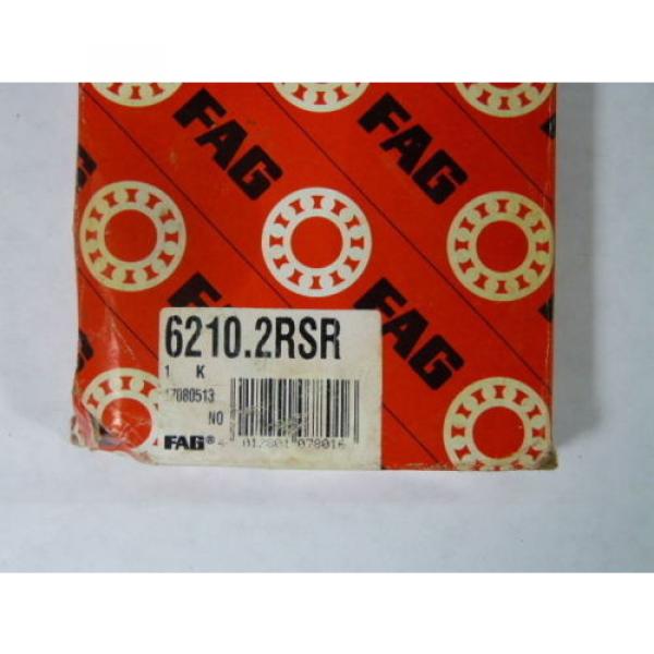 Fag 6210.2RSR Single Row Ball Bearing ! NEW ! #5 image