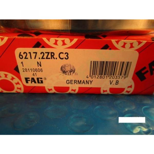 Fag 6217-2ZR C3, Single Row Ball Bearing(=2 SKF,NSK ZZ,NTN,Timken/Fafnir 217KDD) #2 image